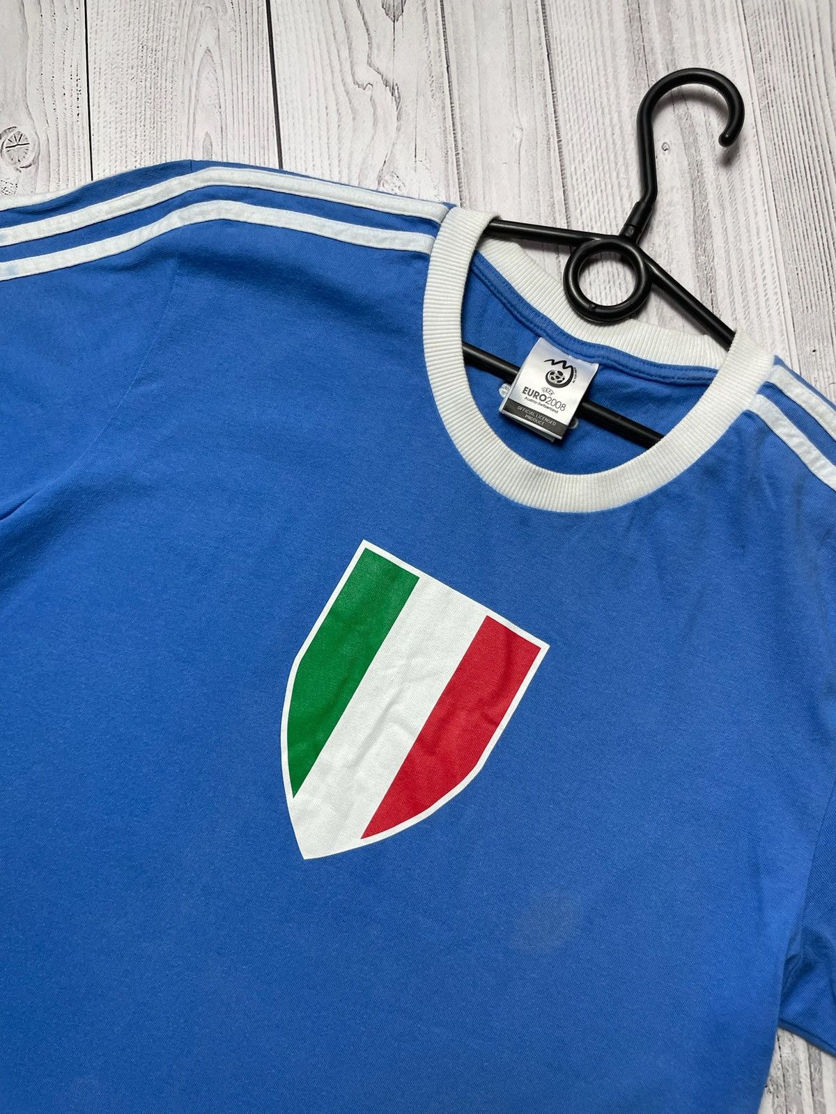 Adidas × Vintage Vintage adidas Italy soccer jersey blue size L italia Size US L / EU 52-54 / 3 - 2 Thumbnail