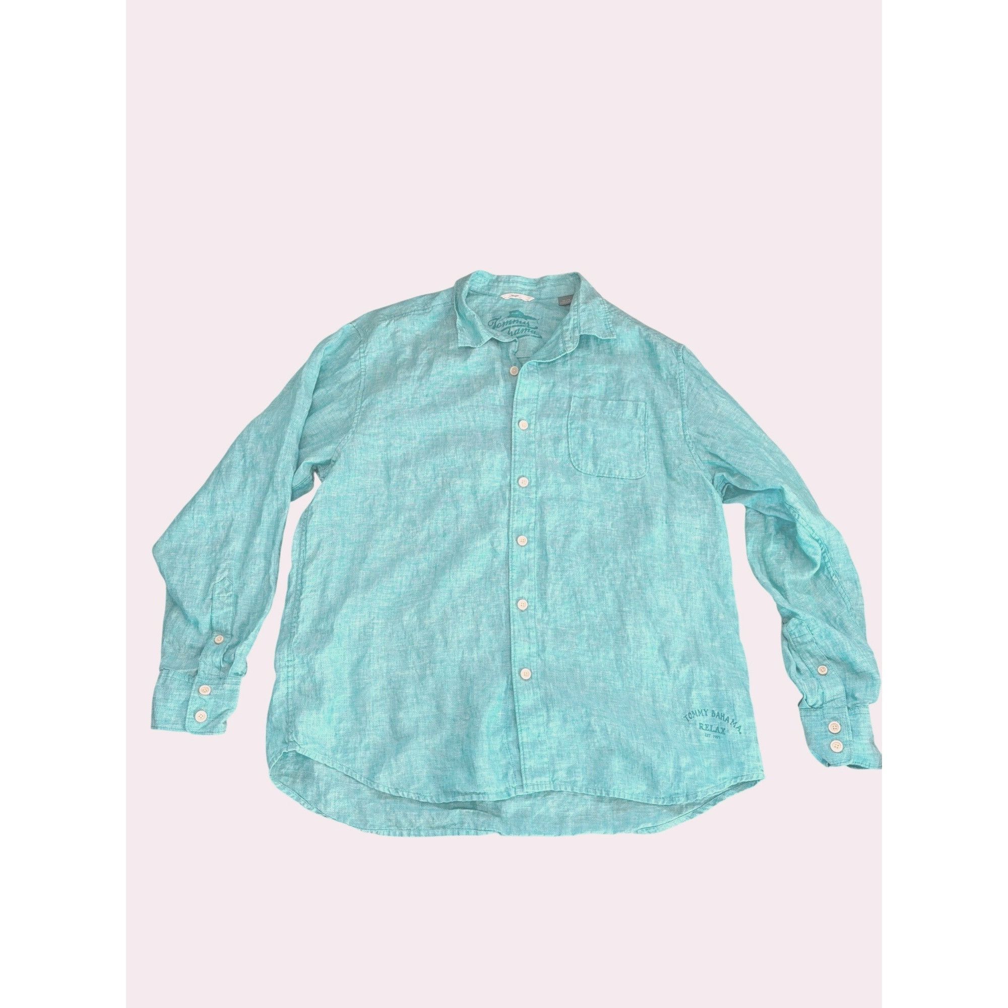 Tommy Bahama Tommy Bahama Paradise Breezer XL Linen long sleeve shirt but Size US XL / EU 56 / 4 - 6 Thumbnail
