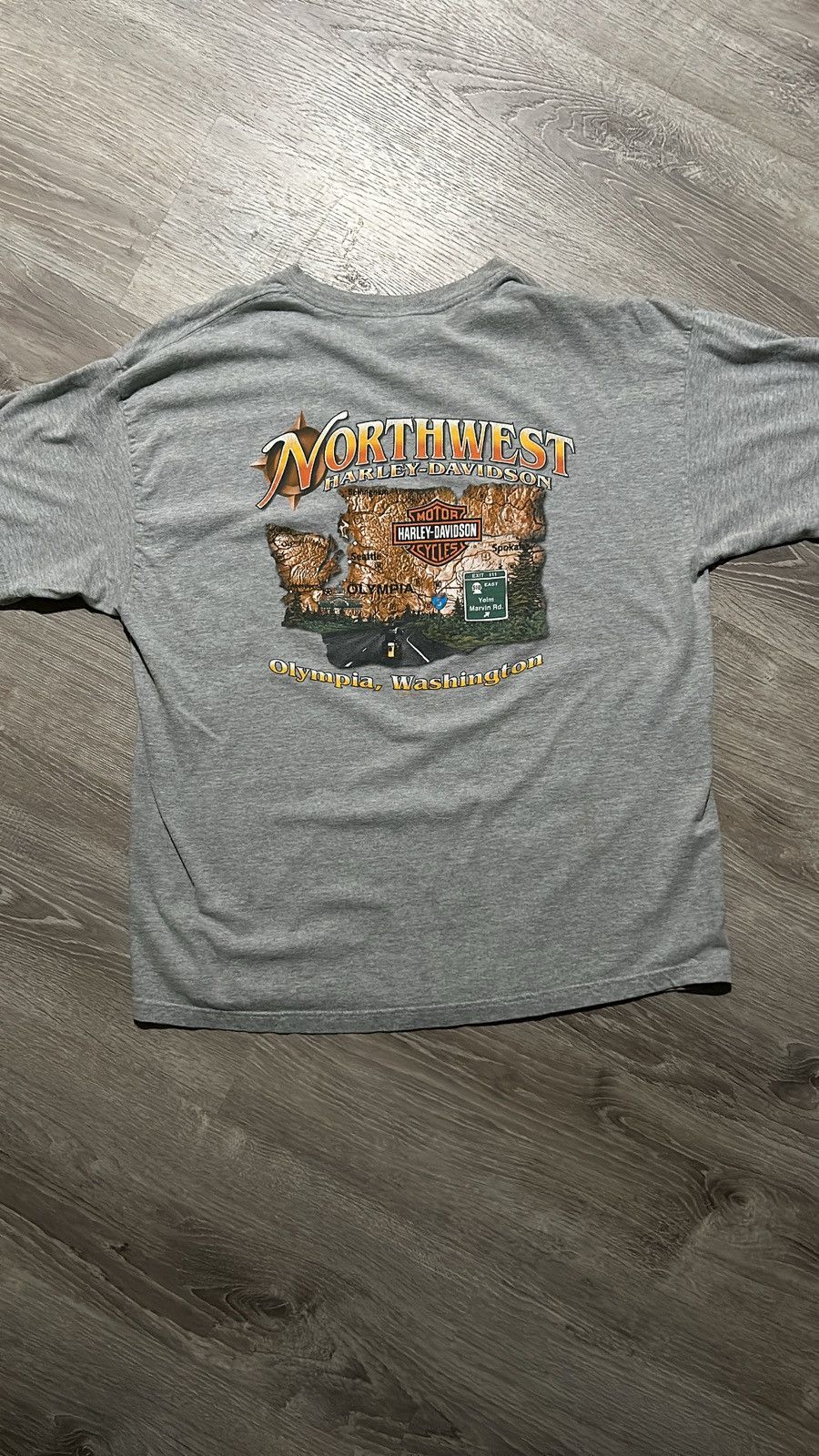 Harley Davidson Vintage Y2K Harley skull t-shirt Size US XL / EU 56 / 4 - 3 Thumbnail