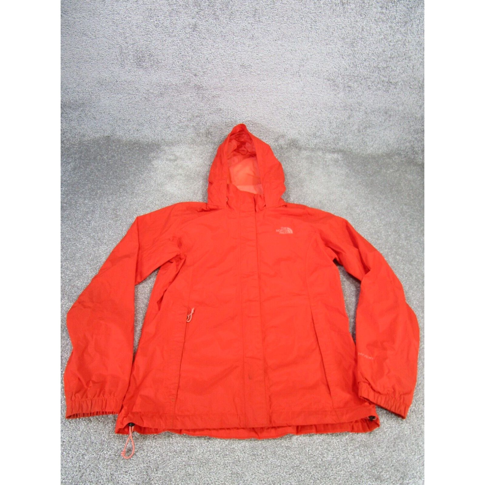The North Face The North Face Jacket Womens Medium Orange Hooded Windbreaker Outdoor Stain Grailed