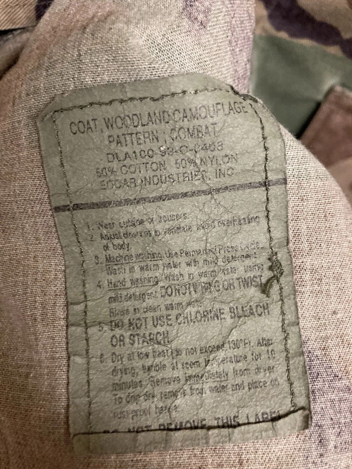 Other VTG 90s Woodland Camo BDU Coat USAF 96th APS AMC Sz Lrg Size US L / EU 52-54 / 3 - 7 Thumbnail