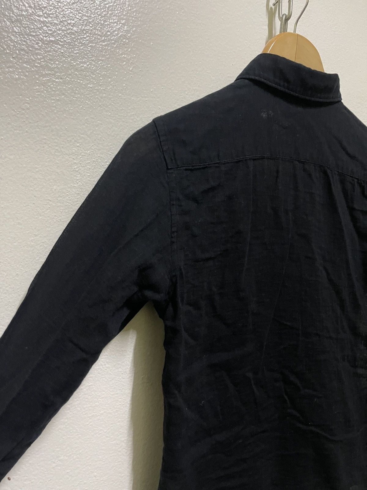 Issey Miyake Zucca Long Sleeve Button Up Black Size M / US 6-8 / IT 42-44 - 8 Thumbnail