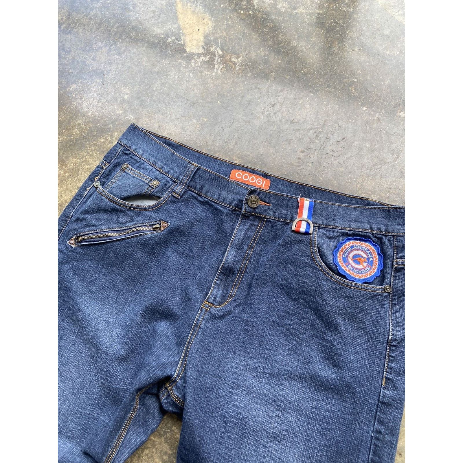 Coogi × Vintage Crazy Vintage Baggy Y2K Coogi Embroidered Blue Jeans 42x34 Size US 42 / EU 58 - 4 Thumbnail