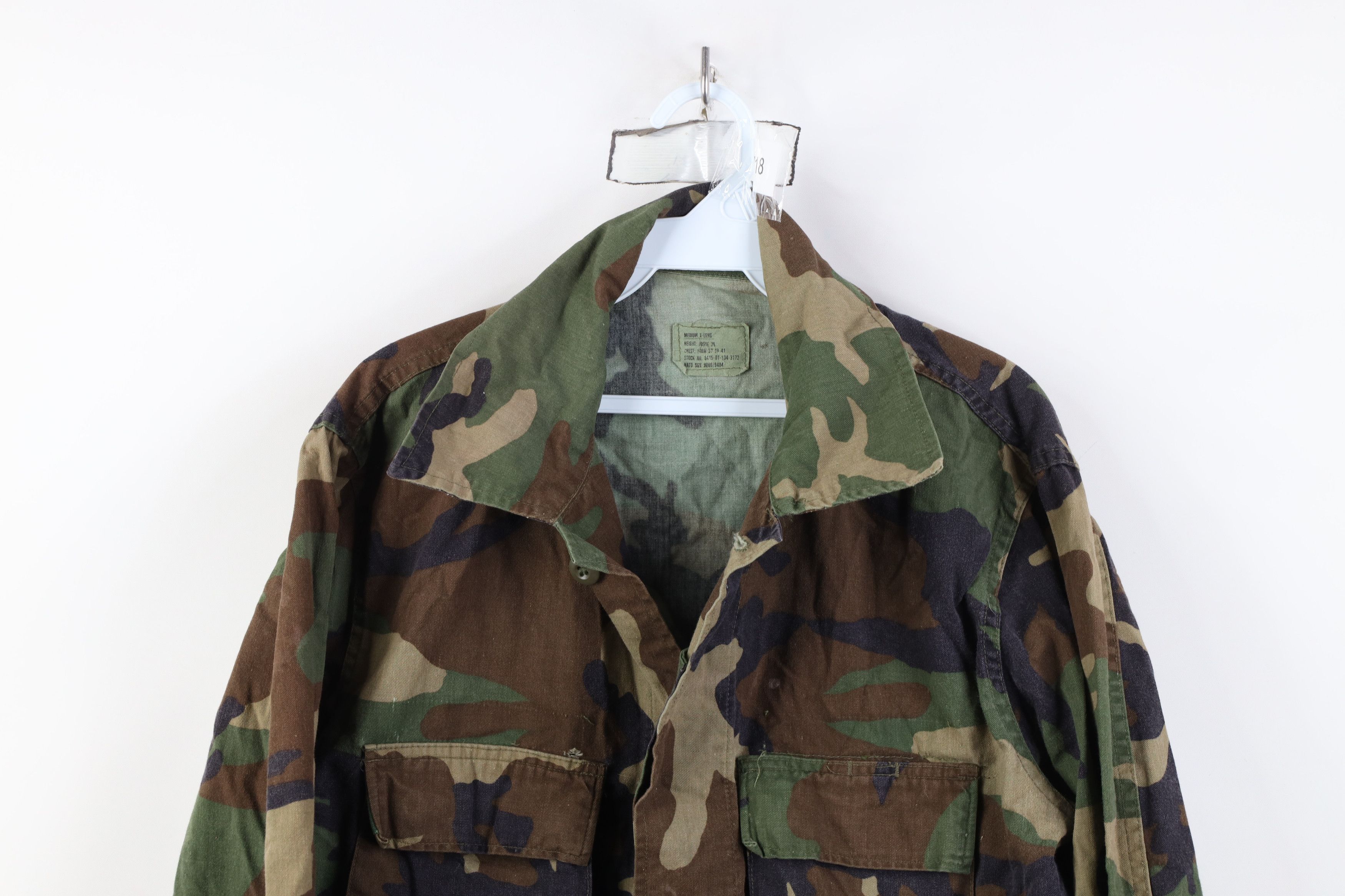 Vintage Vintage 80s USGI Woodland Camouflage Combat Coat Jacket USA Size US M / EU 48-50 / 2 - 2 Thumbnail