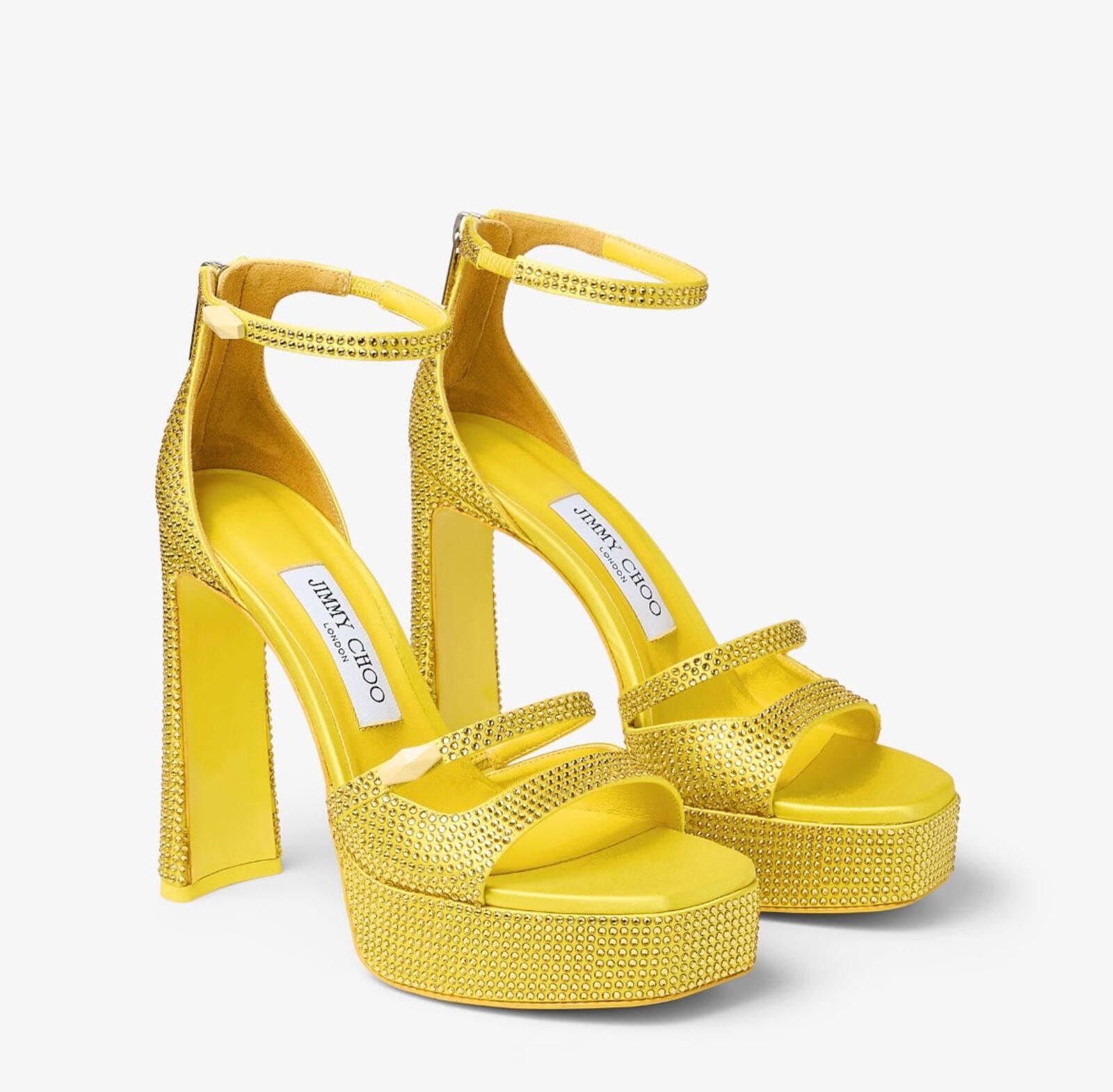 Jimmy Choo Jimmy Choo Clarissa Crystal Platforms Size US 7.5 / IT 37.5 - 2 Thumbnail