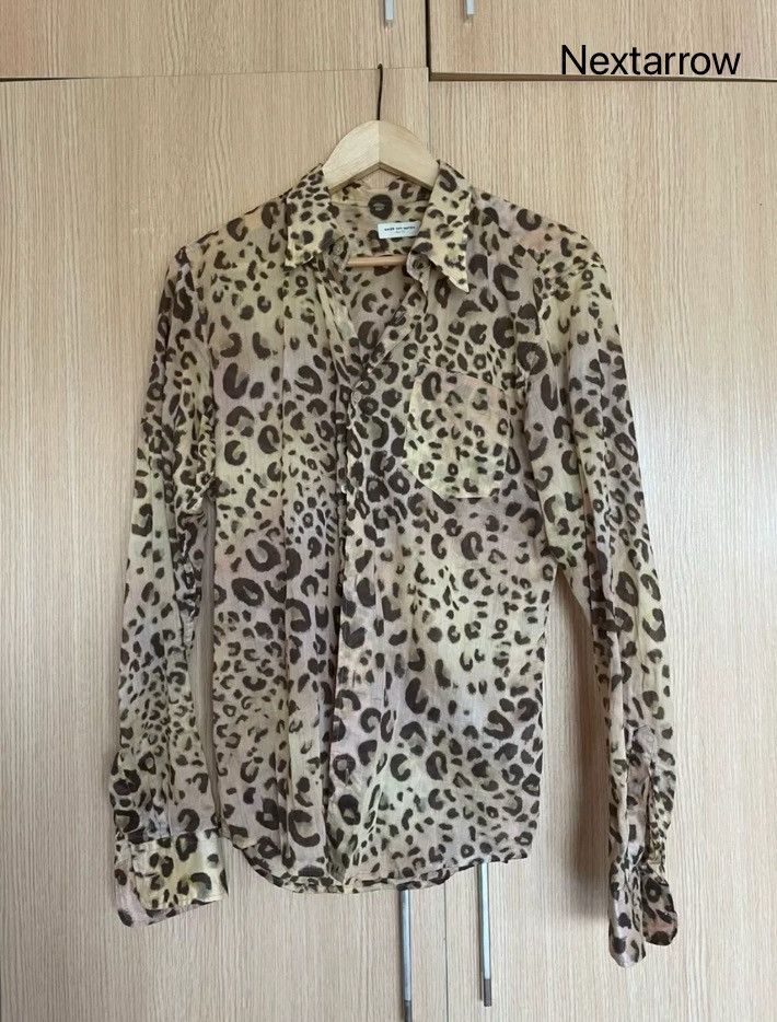 Dries van noten Leopard print shirt 2412-Nextarrow Shirts Button Ups