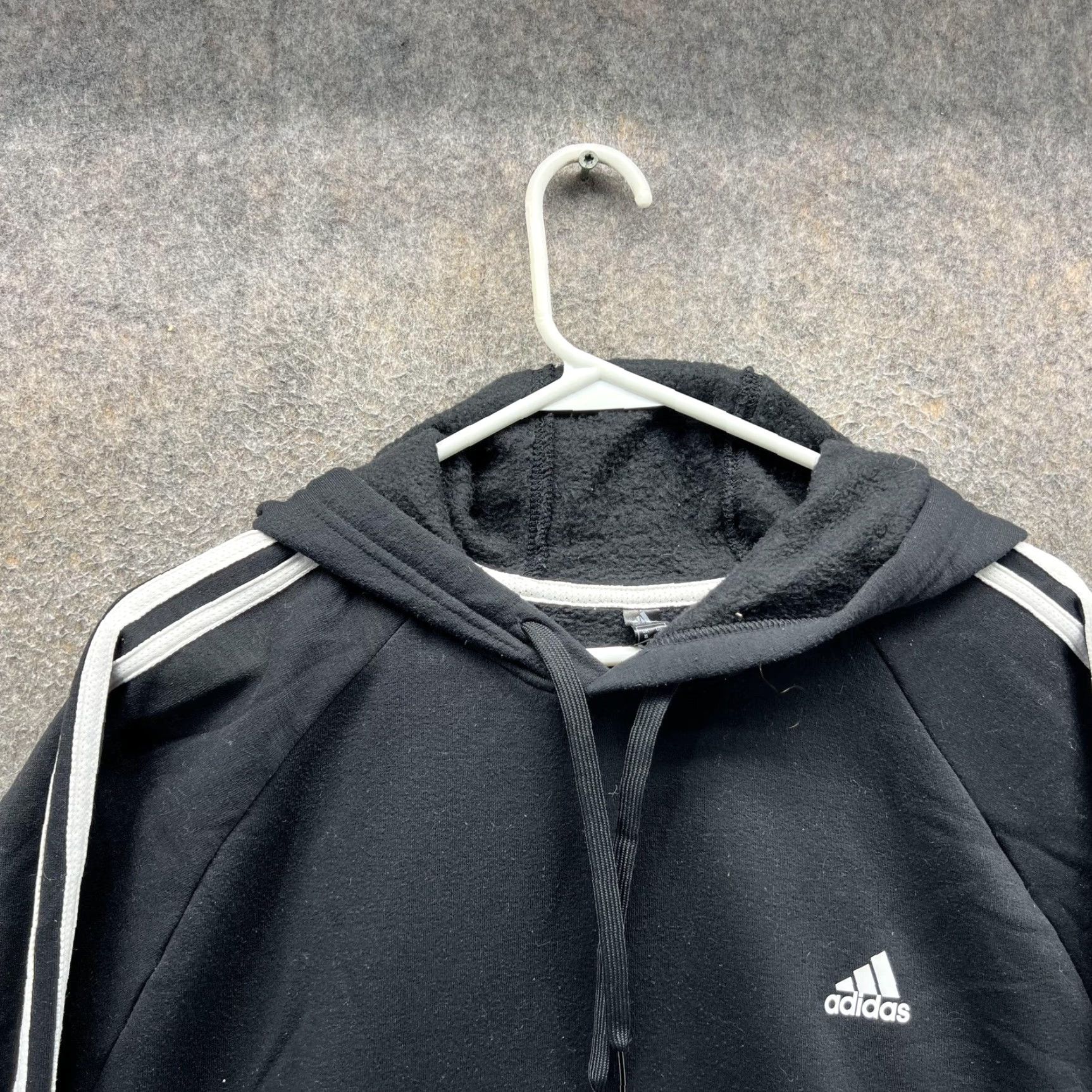 Adidas Adidas Hoodie Mens XL Black Primegreen 3 Stripes Pullover Fleece Sweatshirt Size US XL / EU 56 / 4 - 3 Thumbnail