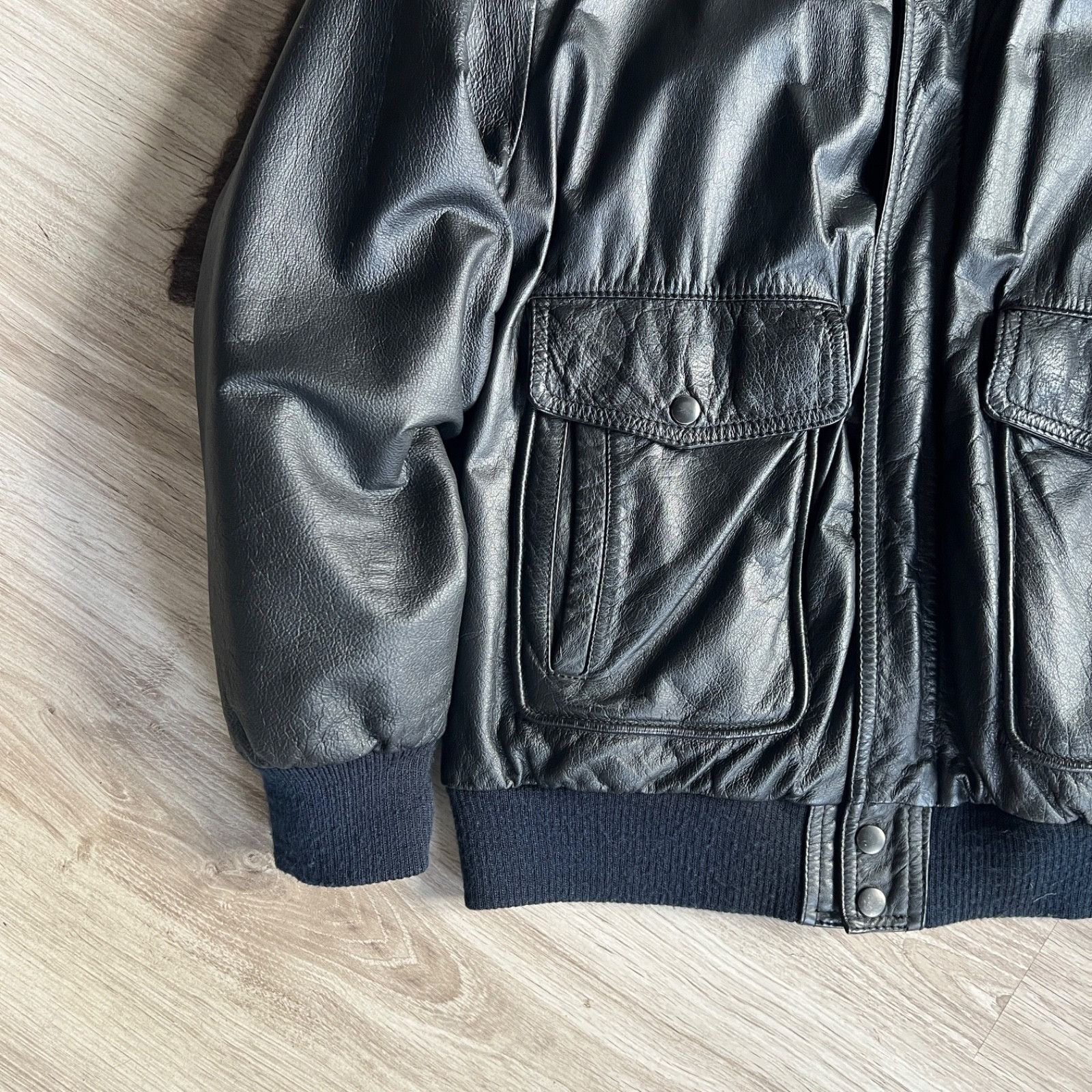 Genuine Leather Vintage Leather Cowhide Flight Bomber Jacket Size US M / EU 48-50 / 2 - 5 Thumbnail