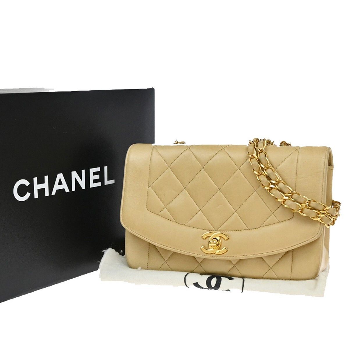 Chanel Chanel Vintage Diana Flap Bag Quilted Lambskin Size ONE SIZE - 1 Thumbnail