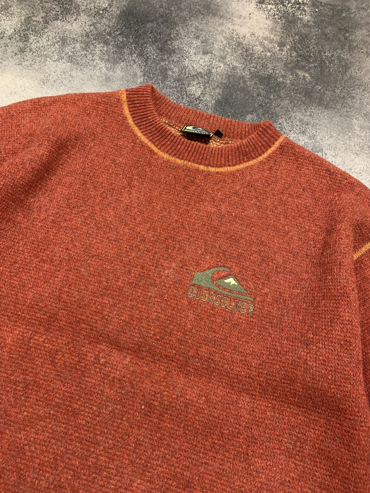 Quiksilver × Vintage Rare🍊 Vintage 90 s Quiksilver Embroidered Logo Sweatshirt Size US M / EU 48-50 / 2 - 4 Thumbnail