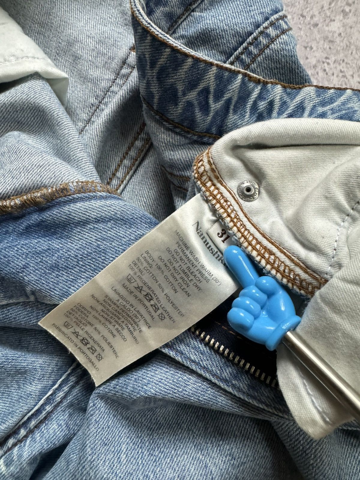 Nanushka Nanushka blue loose baggy jeans Size US 31 - 11 Thumbnail