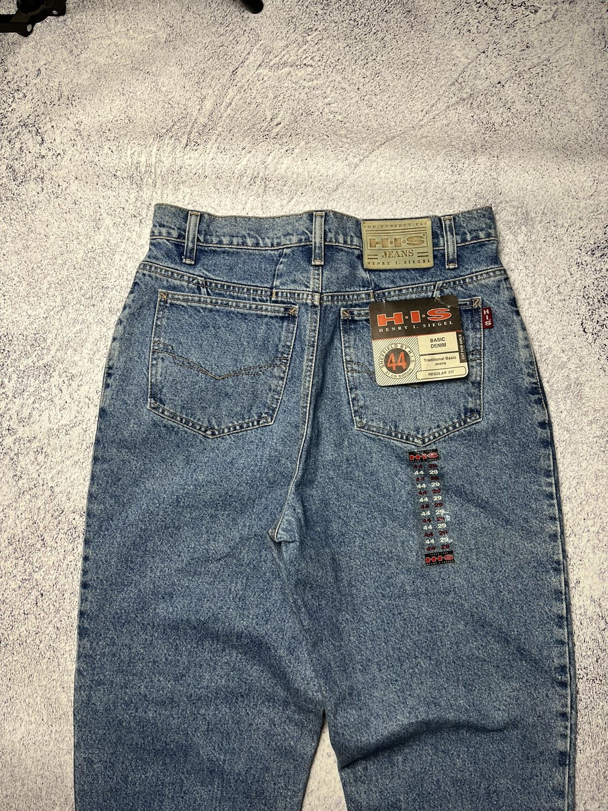 Vintage 🔥New! Vintage Jeans H.I.S Acid Wash Blue Made In USA Size US 32 / EU 48 - 11 Thumbnail
