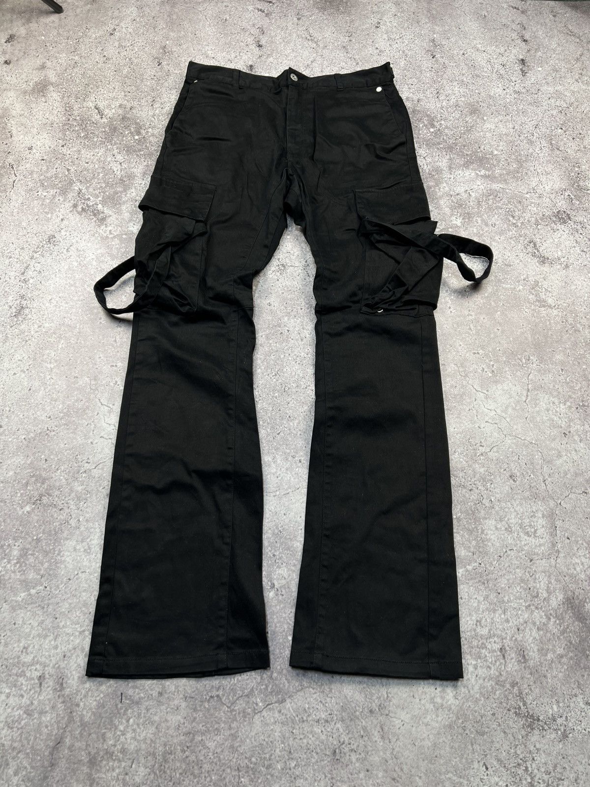 Vuja De Vuja Dé Avant Garde Flared Cargo Pants Japanese Brand Size US 32 / EU 48 - 2 Thumbnail