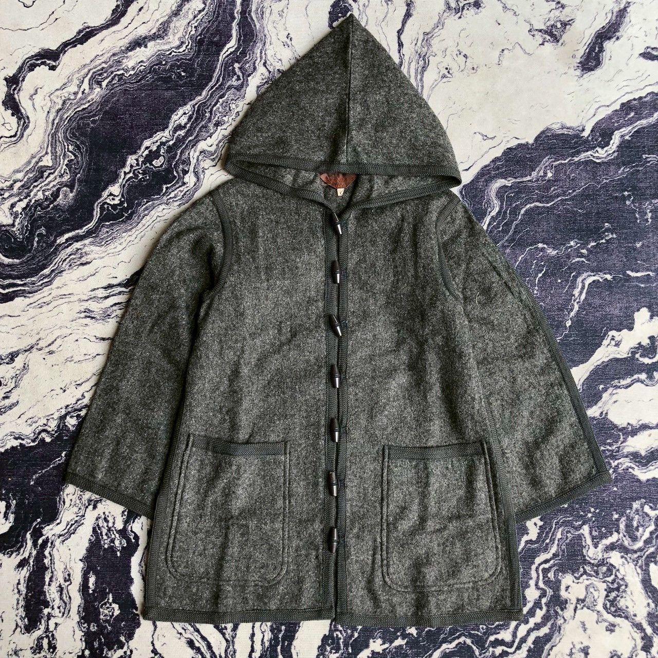 Yves Saint Laurent Vintage 80s Yves Saint Laurent Paris Wool Duffle Coat Size S / US 4 / IT 40 - 1 Thumbnail