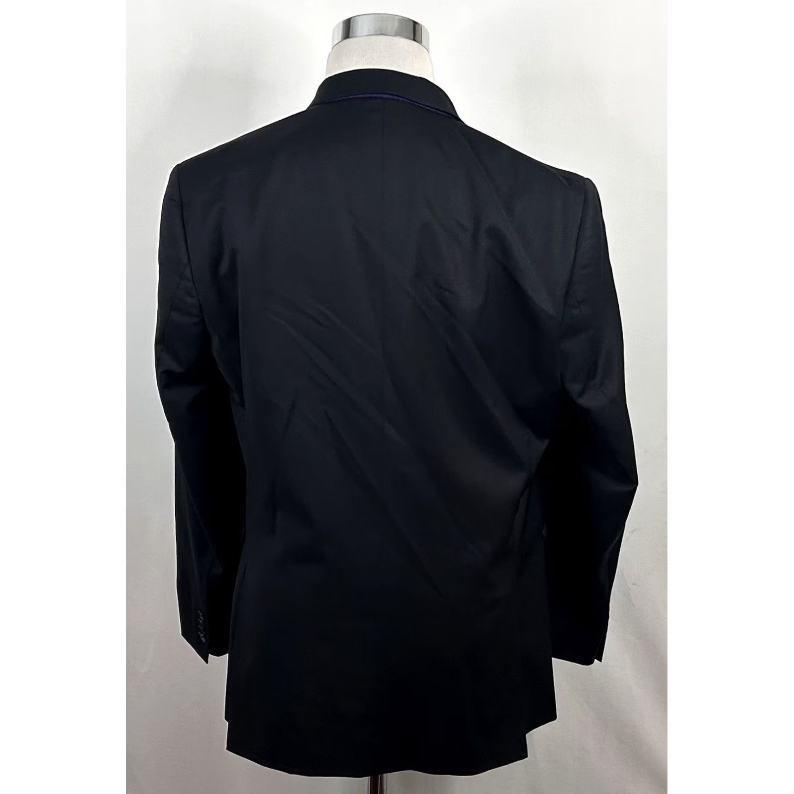 Ted Baker Ted Baker London 42R Endurance Jones Sport Coat Wool Black Two Button Vented Jacket Regular Notch Lapel Mens Sport Coat Size US XS / EU 42 / 0 - 6 Thumbnail