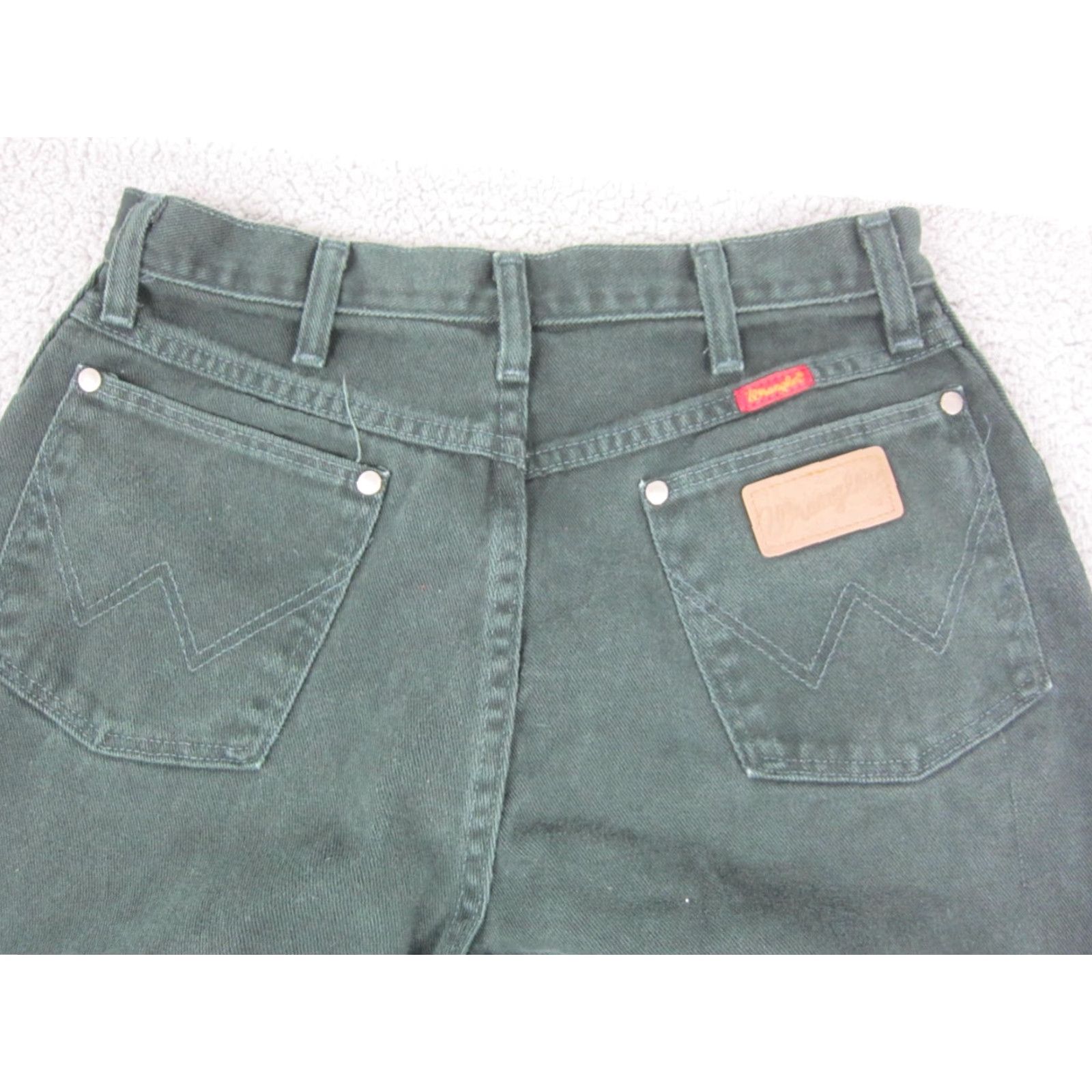 Wrangler Vintage Wrangler Jeans Womens 13/14 L34 Green Straight Retro Western Jeans Size 36" / US 14 / IT 50 - 2 Thumbnail