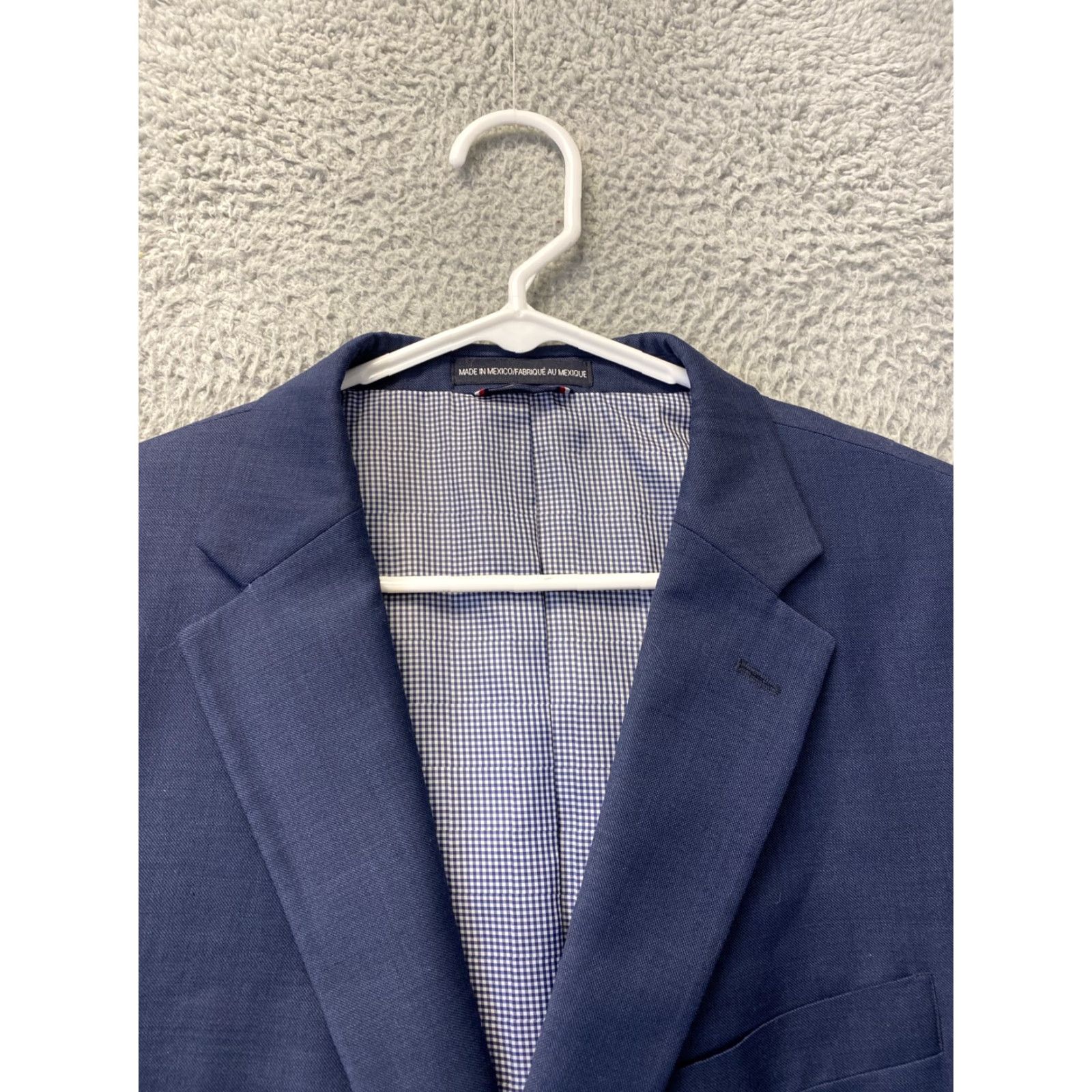 Tommy Hilfiger VINTAGE Tommy Hilfiger Suit Jacket BlazeNavy Blue 46R Wool Blend / 99-1 Men Blazer Wool Fall Spring Winter Size 46R - 4 Thumbnail