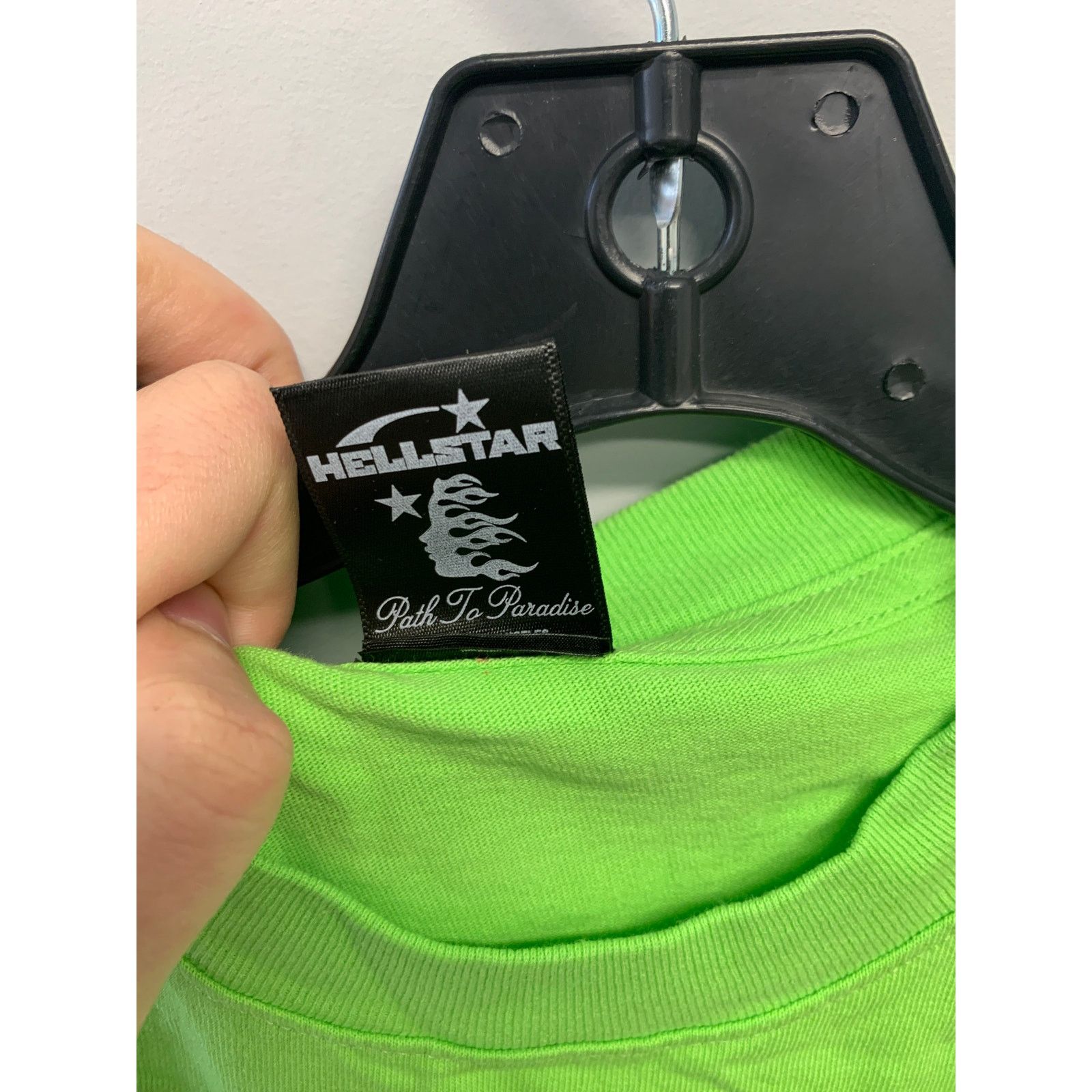HELLSTAR Hellstar Jesus Emblem T-Shirt Green Pink Size Large NEW Size US L / EU 52-54 / 3 - 4 Thumbnail