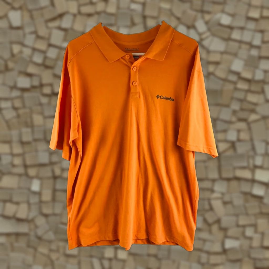 Vintage Columbia Omni-Wick Polo Shirt Mens XL Orange 1/4 Button Short Sleeve Casual Golf-Ready Shirt Mens Size US XL / EU 56 / 4 - 1 Thumbnail