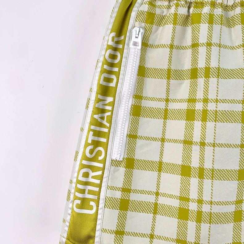 Dior Dior Color-blocked plaid drawstring casual skirt short ski Size 42" / US 20 - 4 Thumbnail