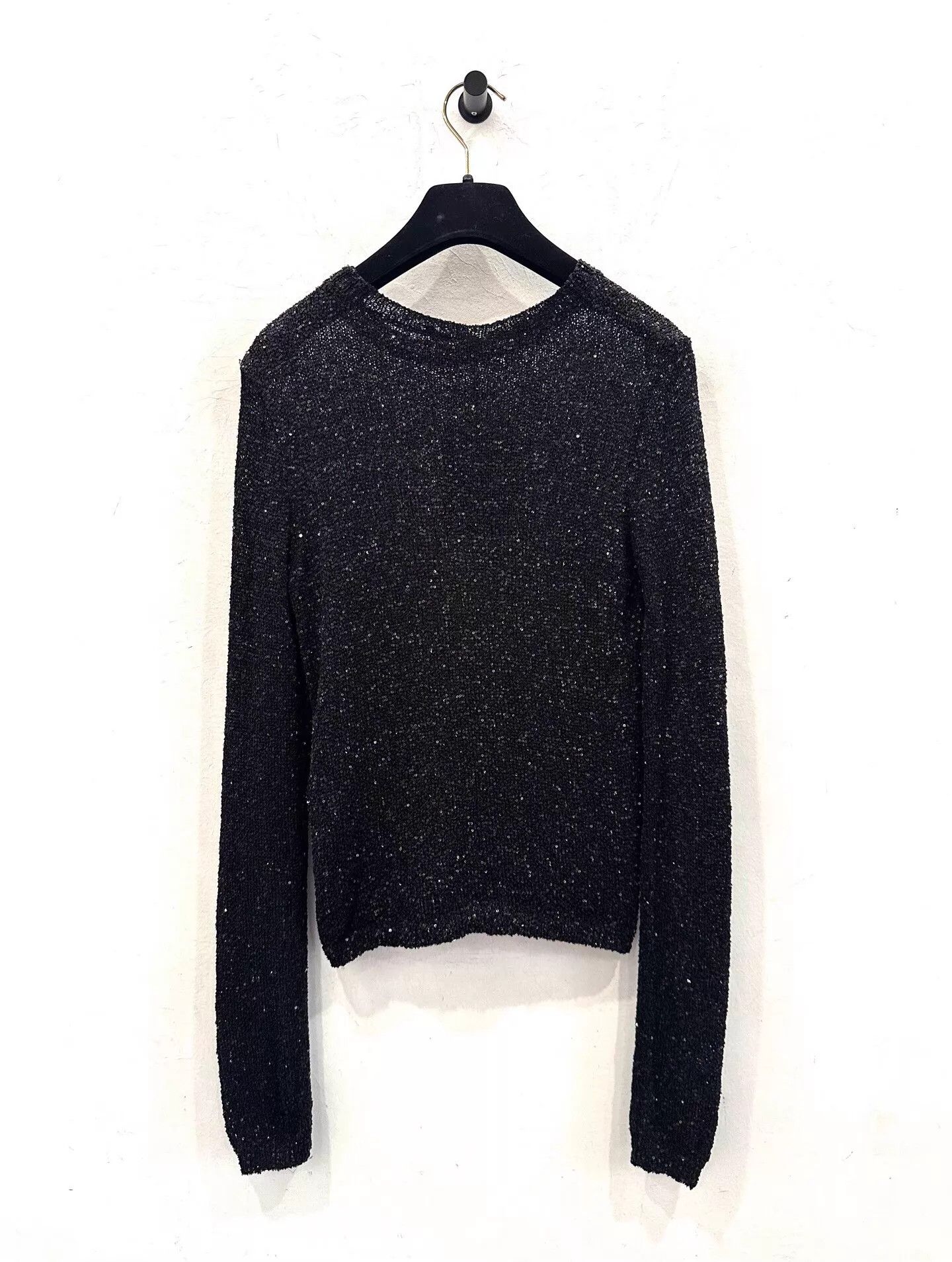 Balenciaga Balenciaga sequin star logo knit top women's black S Size S / US 4 / IT 40 - 3 Thumbnail