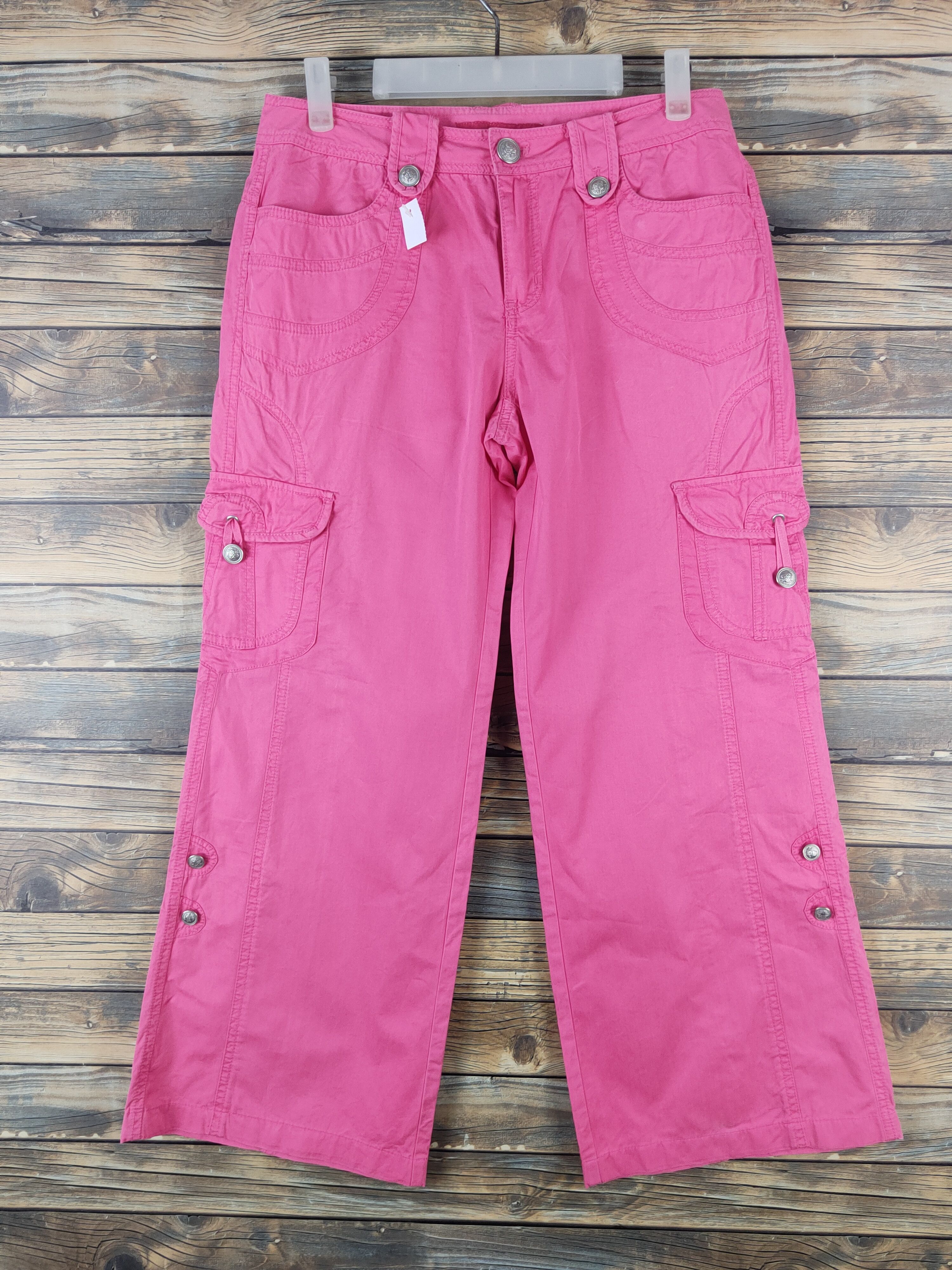 Japanese Brand DL Clride Pink Multipocket Tactical Cargo Pants #1364 Size 30" / US 8 / IT 44 - 1 Thumbnail