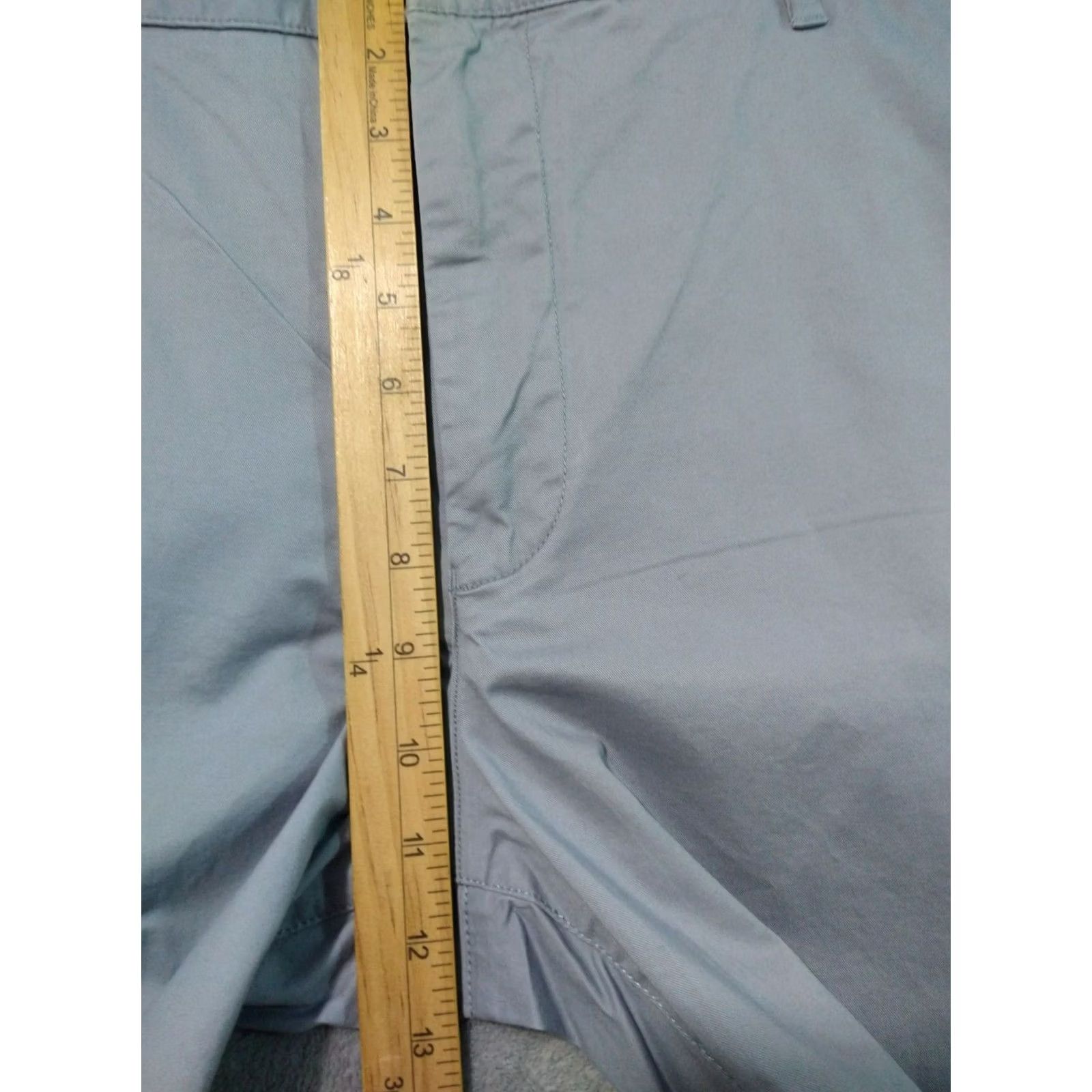 Bonobos Bonobos Slim Straight Pants Mens 40x32 Gray Chino Cotton Spandex Flat Front Stretch Short Sleeve? Size US 40 / EU 56 - 4 Thumbnail