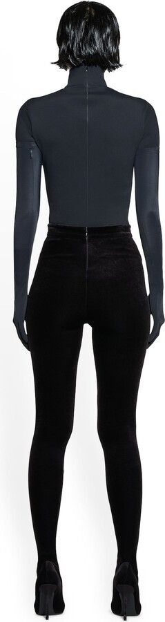 Balenciaga o1tr1nto1125 Pantaleggings in Black Size 25" / US 0 / IT 36 - 3 Thumbnail