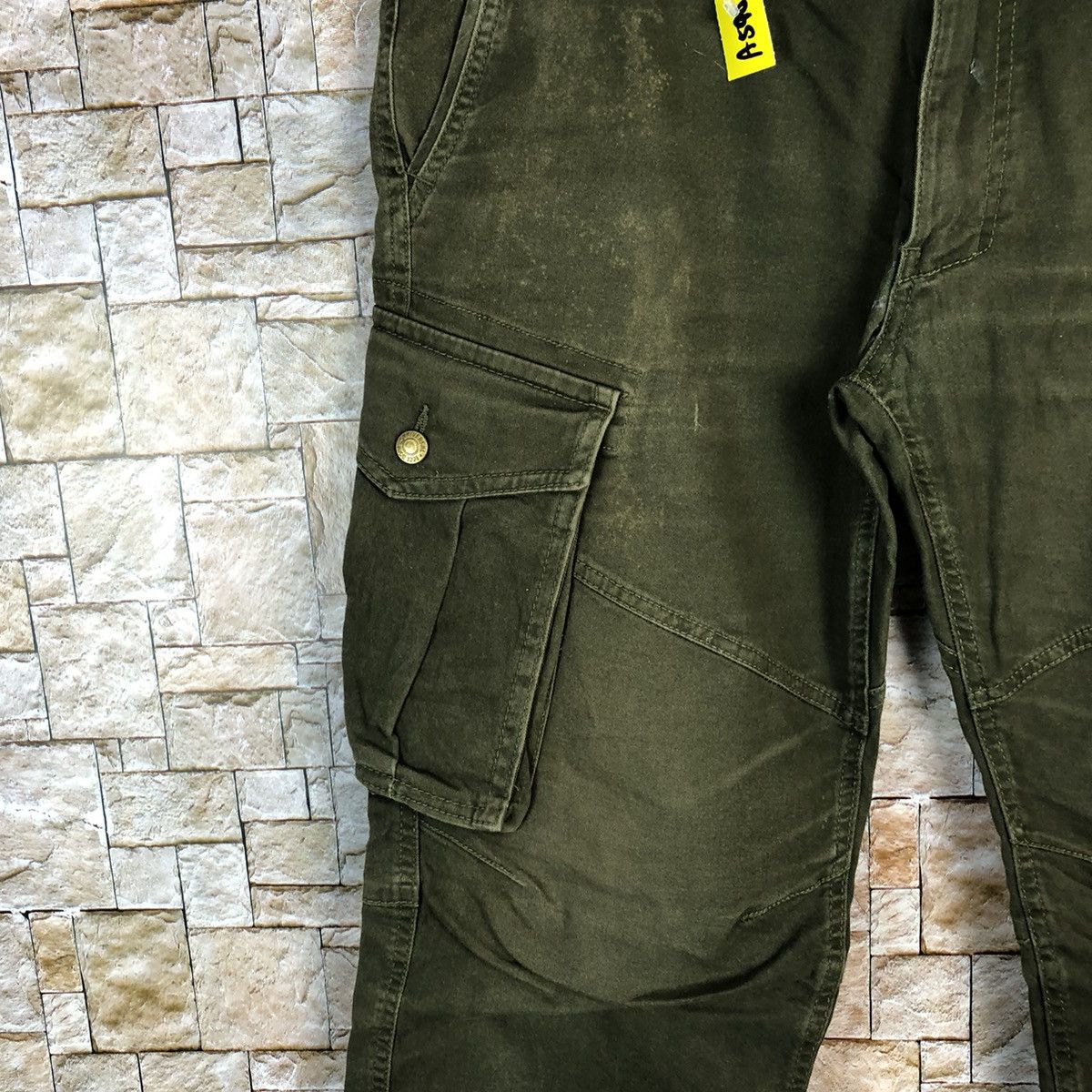 Japanese Brand Genide japan Green utility tactical Cargo Pants #A590 Size US 35 - 9 Thumbnail