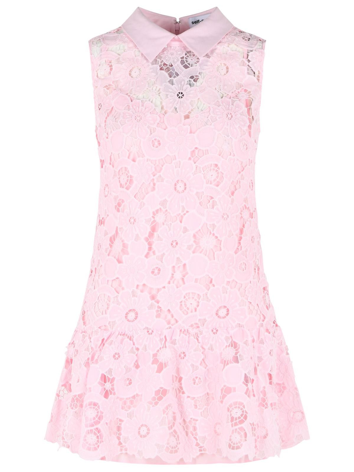 Self-Portrait SELF PORTRAIT Pink Polyester Dress Size XS / US 0-2 / IT 36-38 - 1 Thumbnail