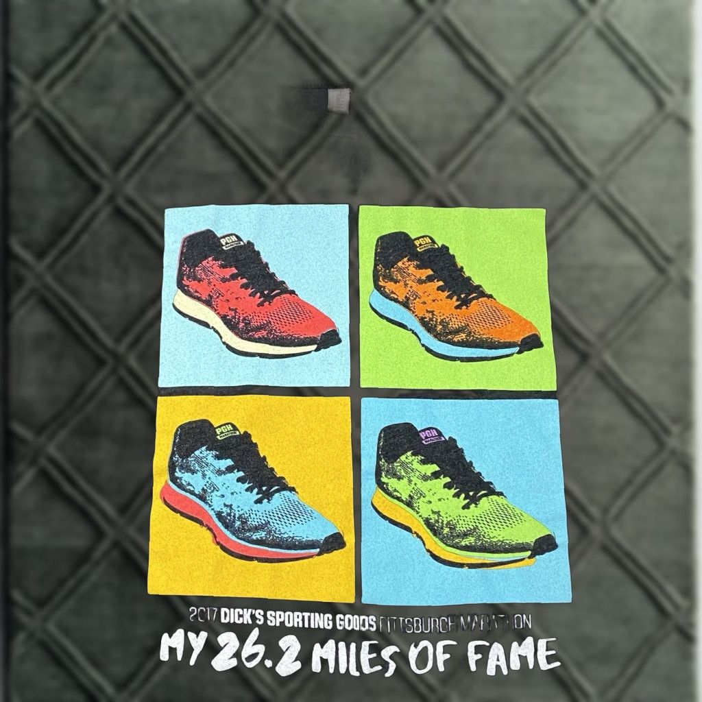 Next Level Pittsburgh Marathon T Shirt 2017 2XL Tall Neon Color Block Graphic Retro Shoes XXL Size XXL / US 16-18 / IT 52-54 - 1 Thumbnail