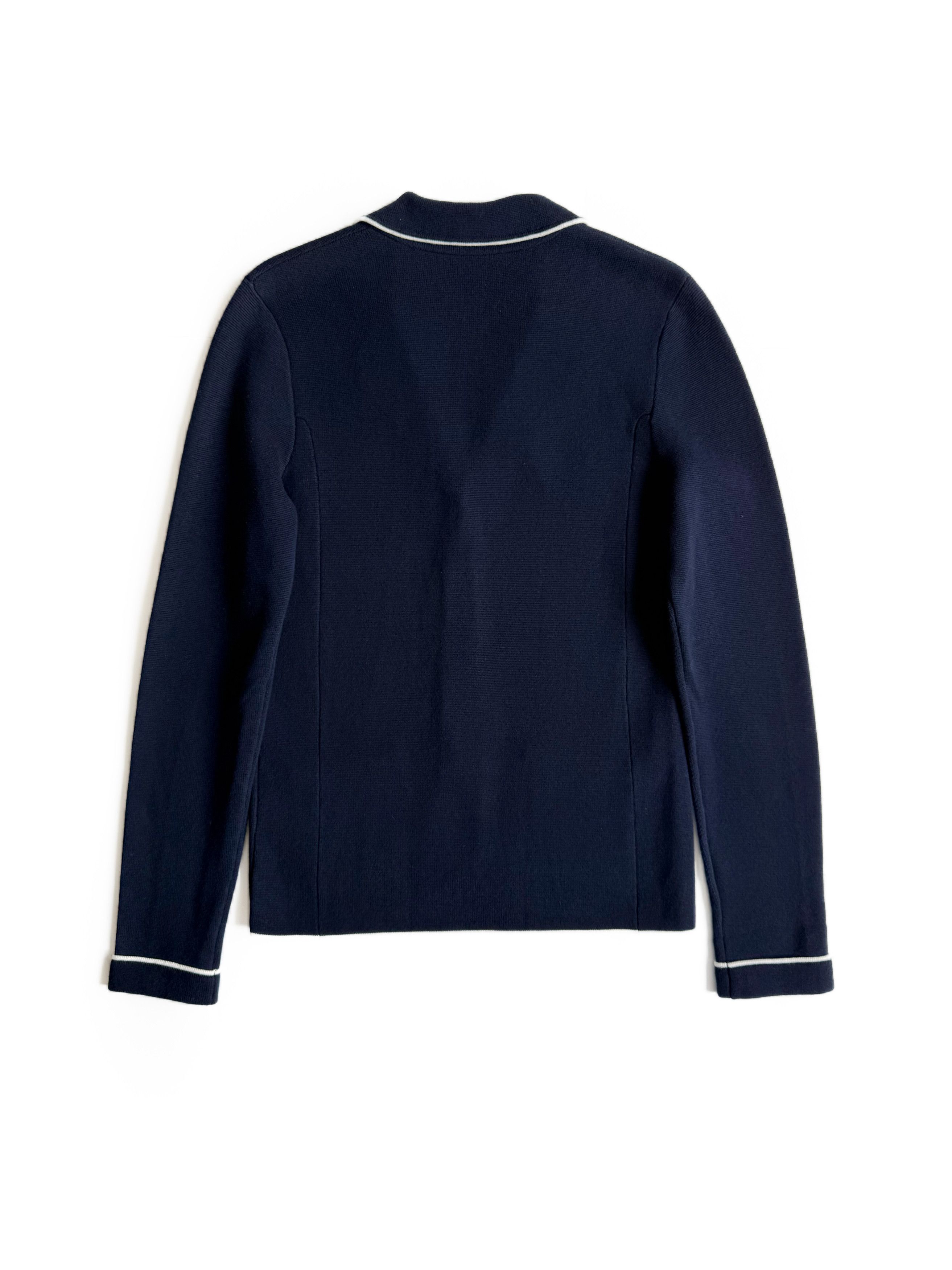 Polo Ralph Lauren Vintage Women's Polo Ralph Lauren Cotton Sweater-Knit Blazer Size S / US 4 / IT 40 - 4 Thumbnail