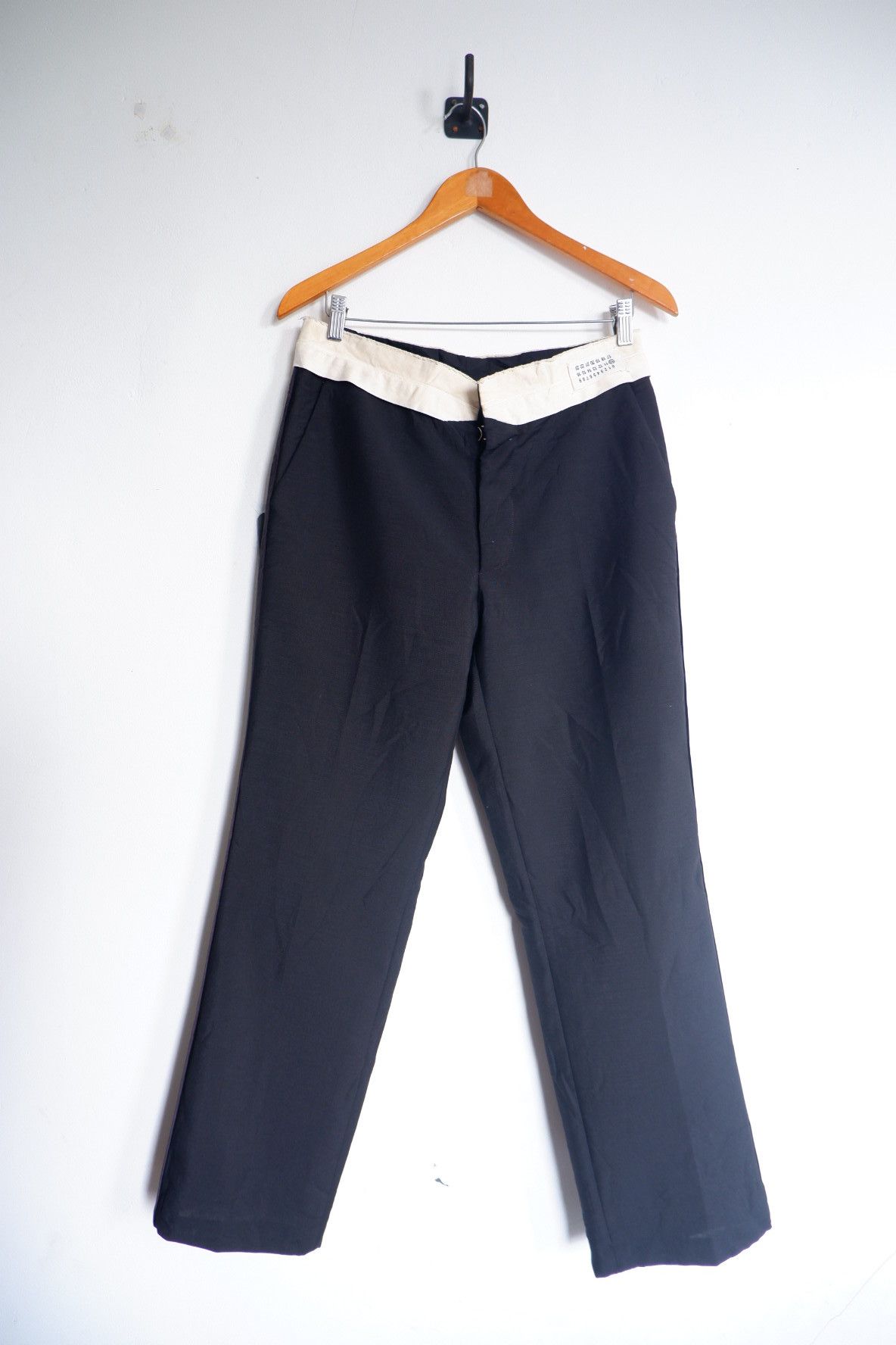 Maison Margiela Inside Out Wool Mohair Straight Pants Size US 30 / EU 46 - 1 Thumbnail