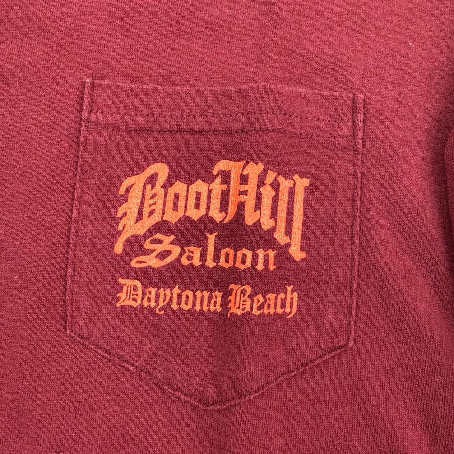 Vintage VINTAGE Murina Boothill Saloon Biker Motorcycle 90s Long Sleeve Shirt Adult Large Red Graphics Print Crew Neck 1998 2832cc Mens Size US L / EU 52-54 / 3 - 7 Thumbnail