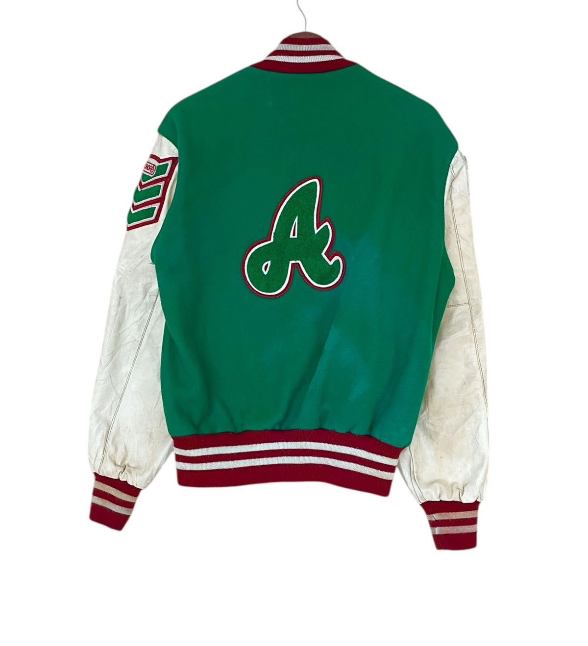Vintage Vintage Brand Holloway Leather Varsity Jacket 1980s Size US S / EU 44-46 / 1 - 2 Thumbnail