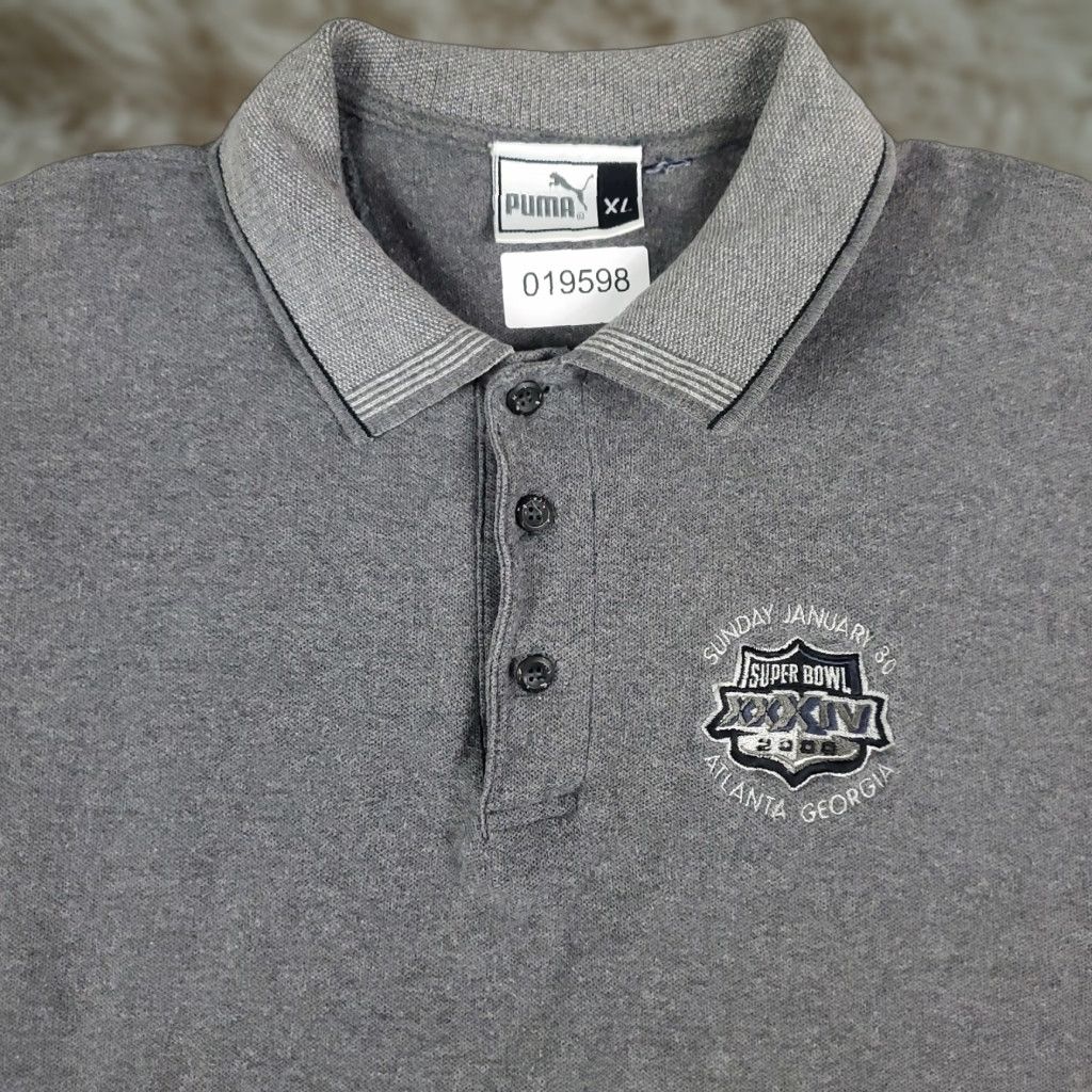 Puma VINTAGE Puma Polo Shirt Mens XL Gray Super Bowl 2000 NFL Football Short Sleeve Size US XL / EU 56 / 4 - 1 Thumbnail