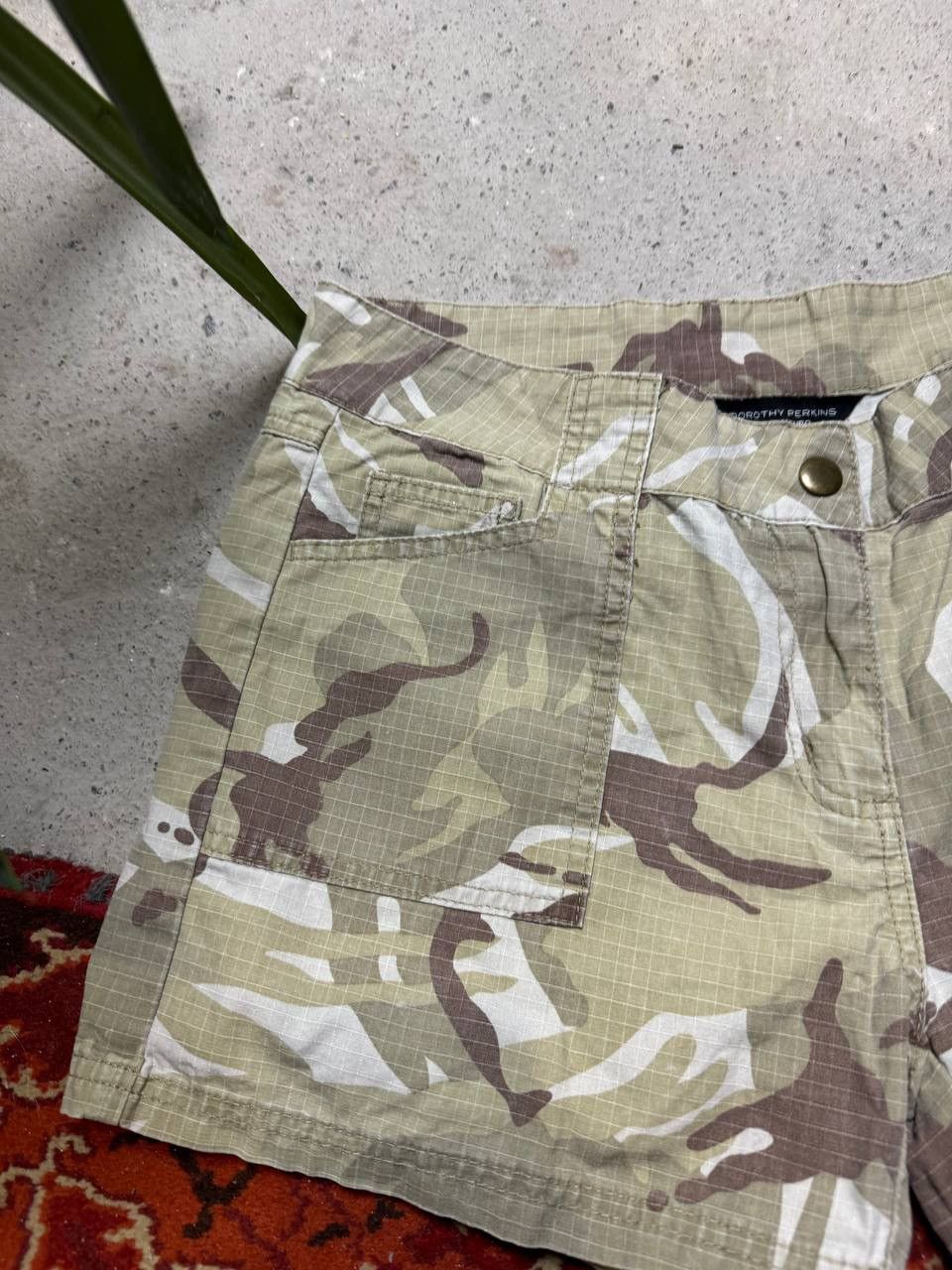 Other Vintage Y2K Dorothy Perkins Camo Military Carty Style shorts Size 32" / US 10 / IT 46 - 5 Thumbnail