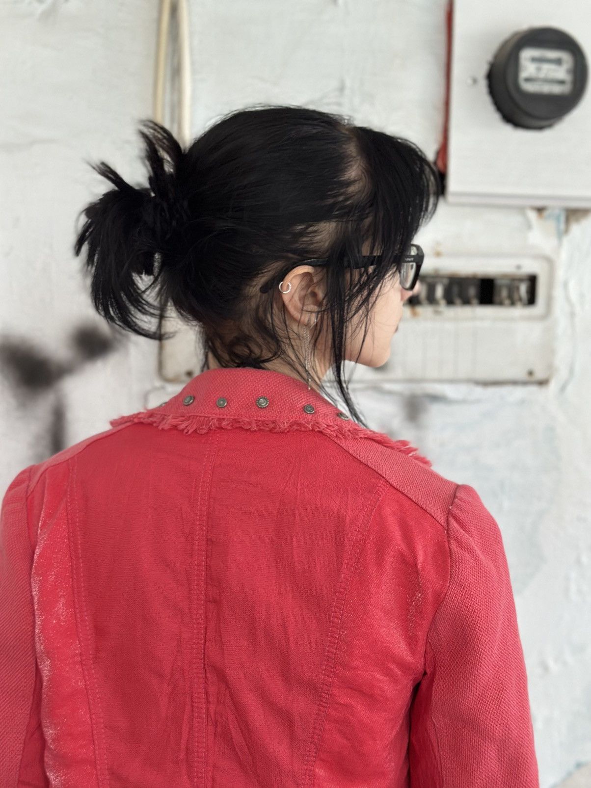 Bias VTG Japanese Style Denim Jacket Biba Size 36 Custom Coral Size S / US 4 / IT 40 - 6 Thumbnail