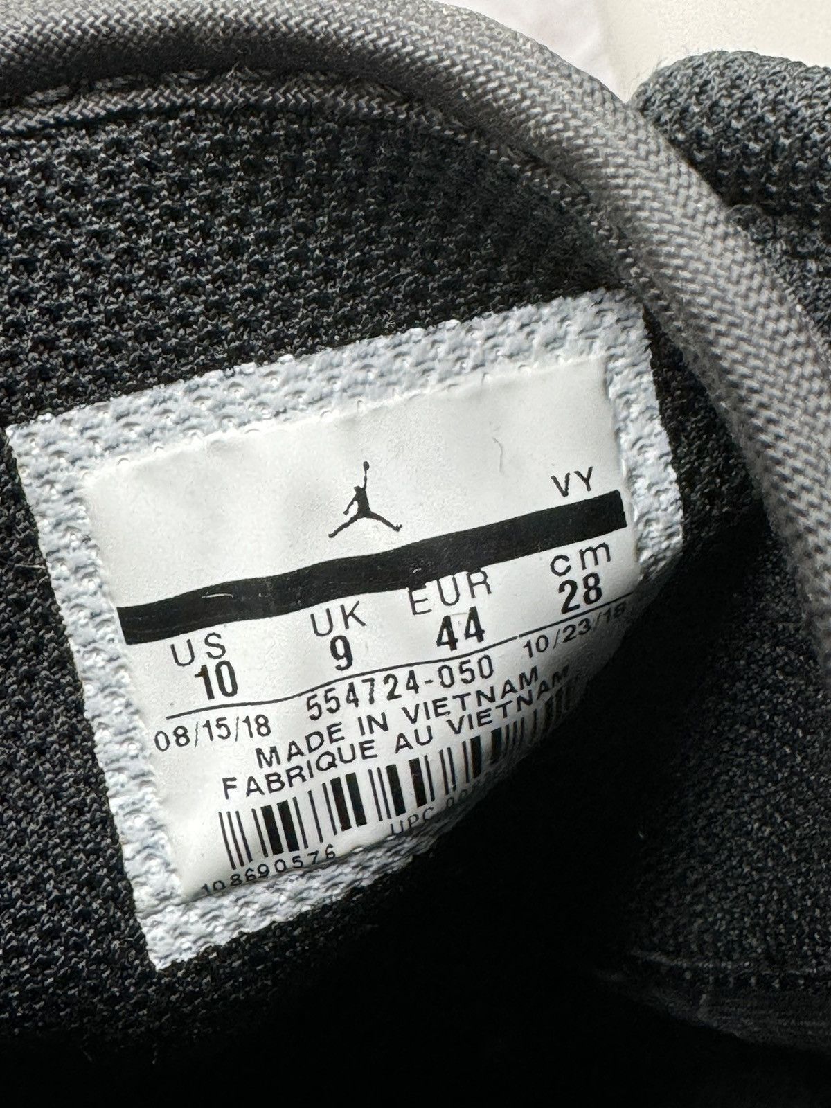 Jordan Brand Jordan 1 Retro Mid black (2018) Size US 10 / EU 43 - 8 Thumbnail