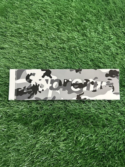 Supreme Supreme Grey Camo Box Logo Sticker | Grailed