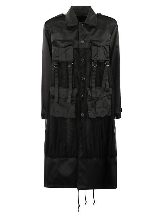 Comme des Garcons COMME DES GARCONS Women Coats 3NC001W24 1 BLACK Size S / US 4 / IT 40 - 1 Thumbnail