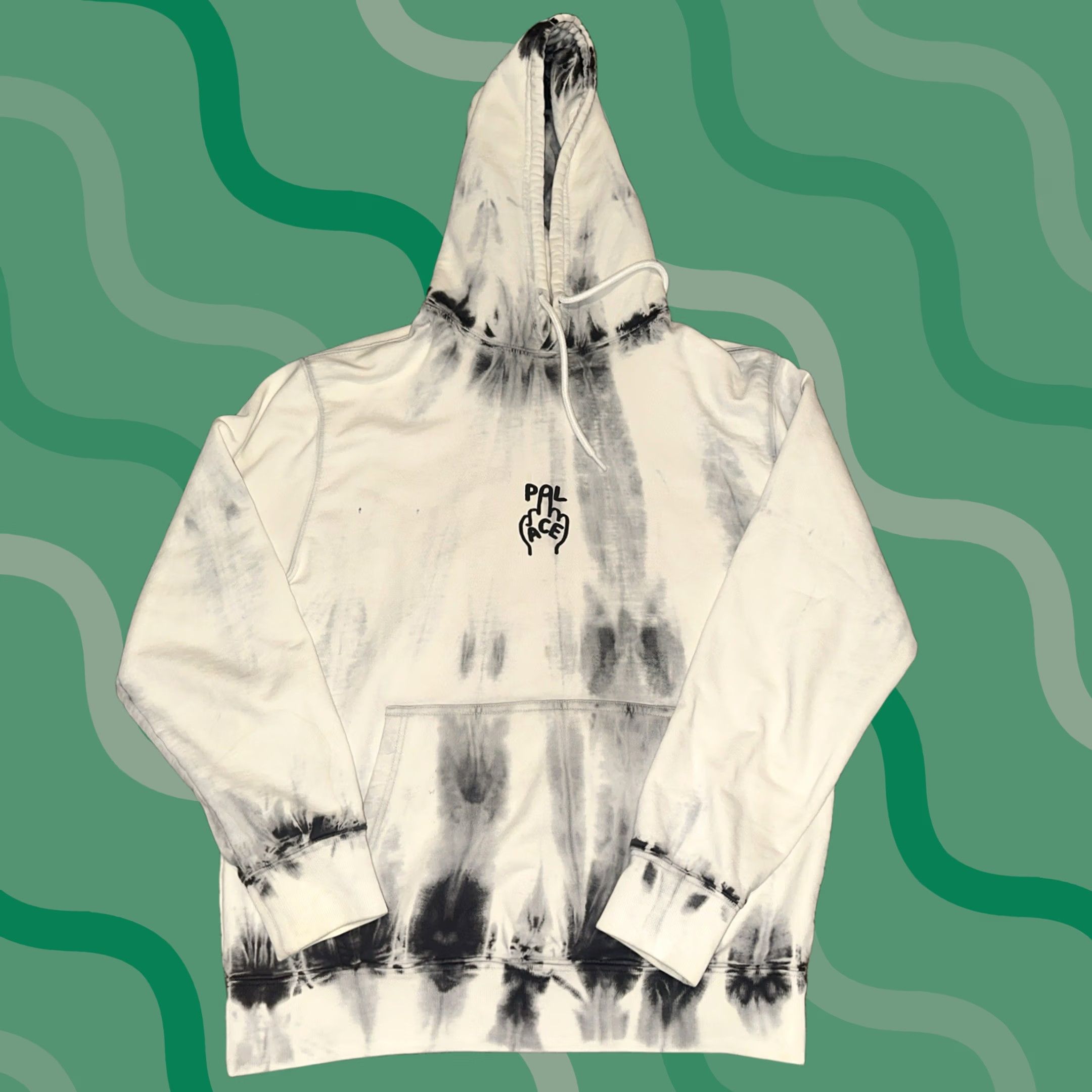 Palace Palace Hoodie Mens M Pullover Graphic Print Hooded Pockets Grunge Multicolor Logo Streetwear Skater Size US M / EU 48-50 / 2 - 1 Thumbnail