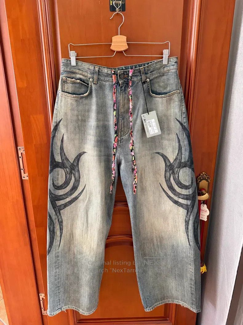 Balenciaga Balenciaga size XS Dragon drawstring jeans Size US 27 - 1 Thumbnail