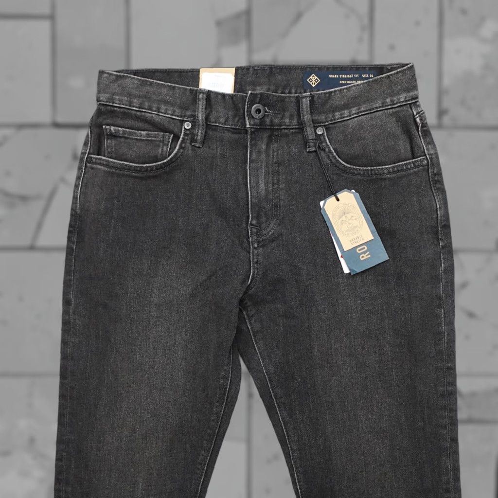 Roark Roark Jeans RD210 HWY 128 Straight Fit Denim Black 30x32 Mens Regular Size 30 31 Inseam 32 Size US 30 / EU 46 - 1 Thumbnail