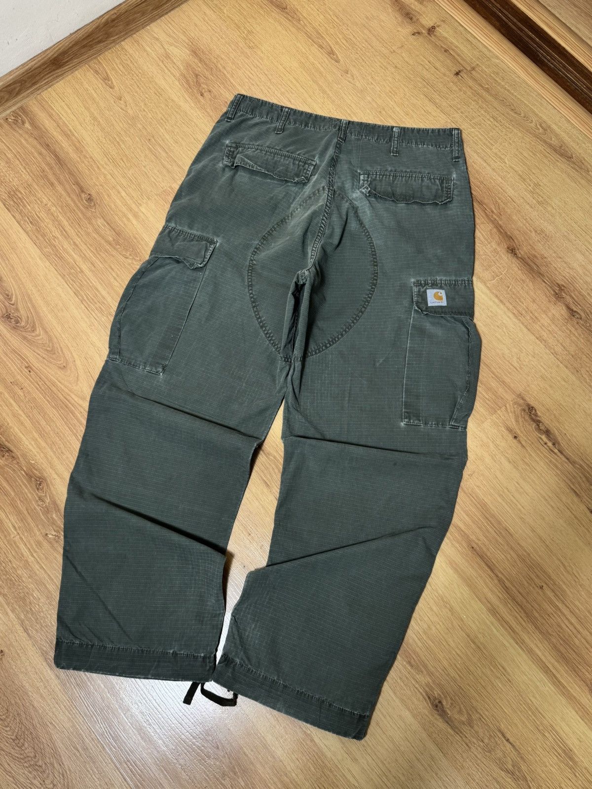 Carhartt Vintage 90s Carhartt Cargo Pants Multilpocket Olive Green L Size US 34 / EU 50 - 18 Thumbnail