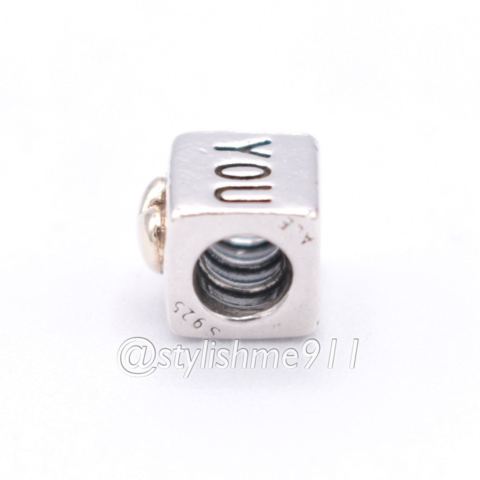 pandora Authentic PANDORA I Love You Charm with 14K Gold - 790200 Size ONE SIZE - 9 Thumbnail