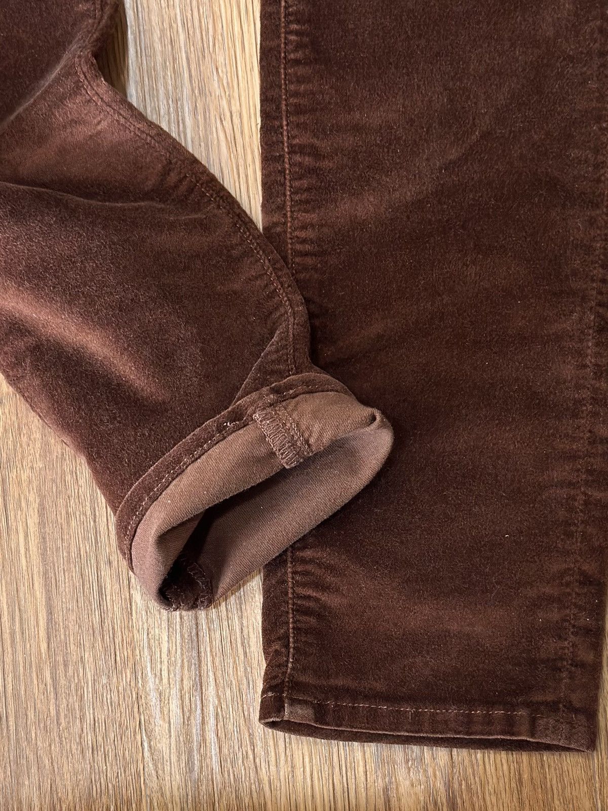Amiri Amiri Velour Skinny Stack Pants Brown Size US 32 / EU 48 - 4 Thumbnail