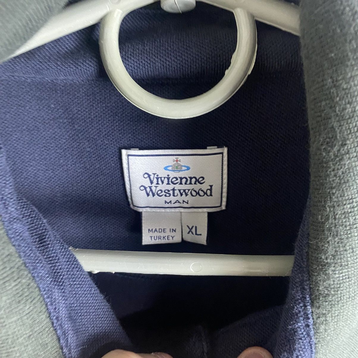 Vivienne Westwood Vivienne Westwood Polo Shirt Mini Logo Orb Grey Size US XL / EU 56 / 4 - 4 Thumbnail
