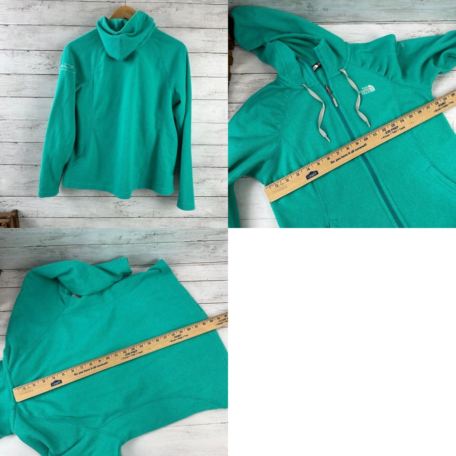 The North Face The North Face Full zip Fleece Womens Green Long Sleeve Hooded Jacket Size M / US 6-8 / IT 42-44 - 8 Thumbnail