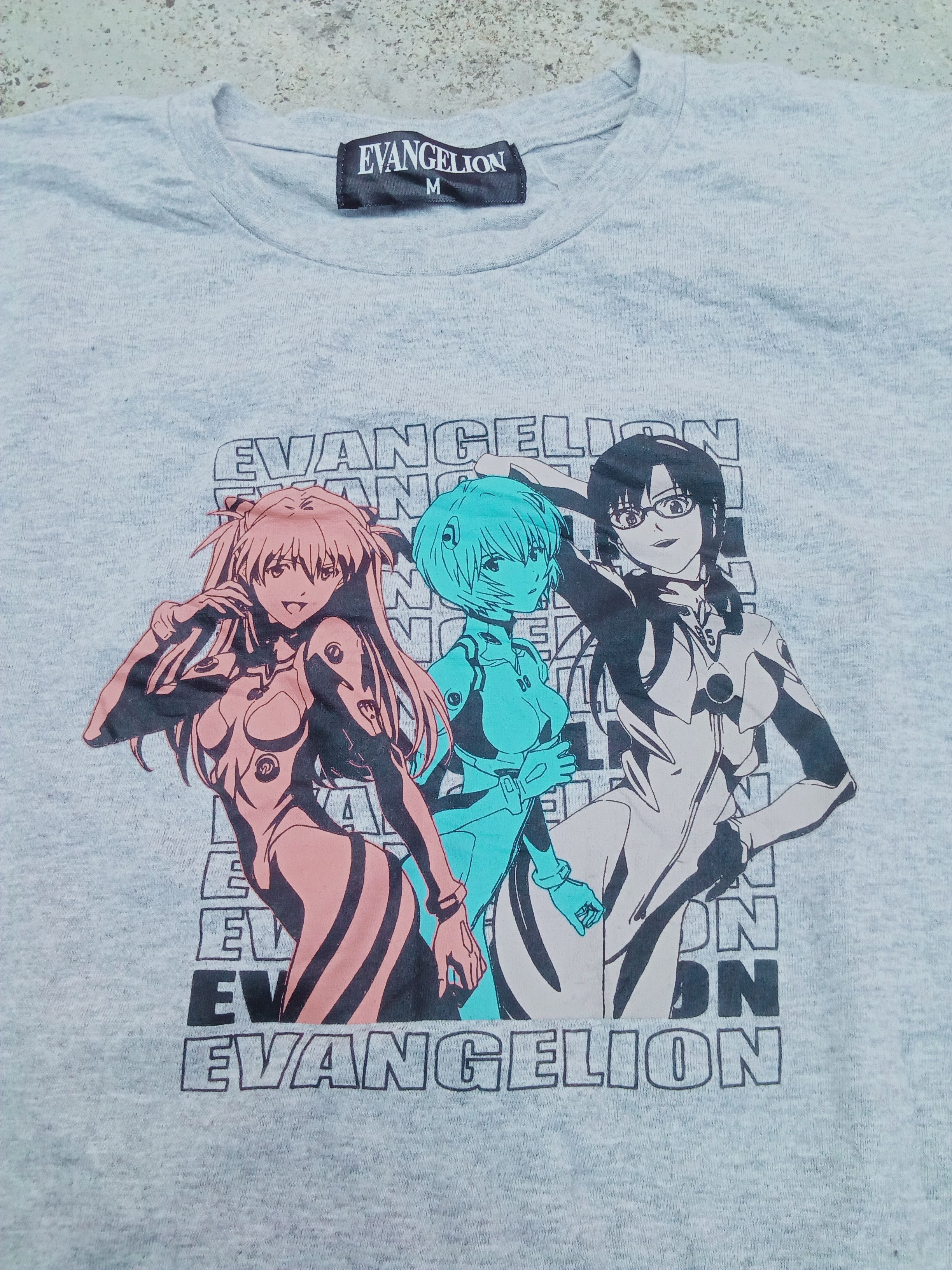 Anime Neon Genasis Evangelion Female Characters Tee Size US XS / EU 42 / 0 - 1 Thumbnail